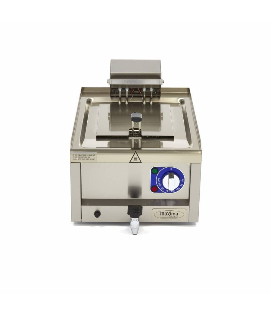 Elektrická fritéza Maxima Commercial Grade 1 x 10 l / 40 x 60 s kohoutkem