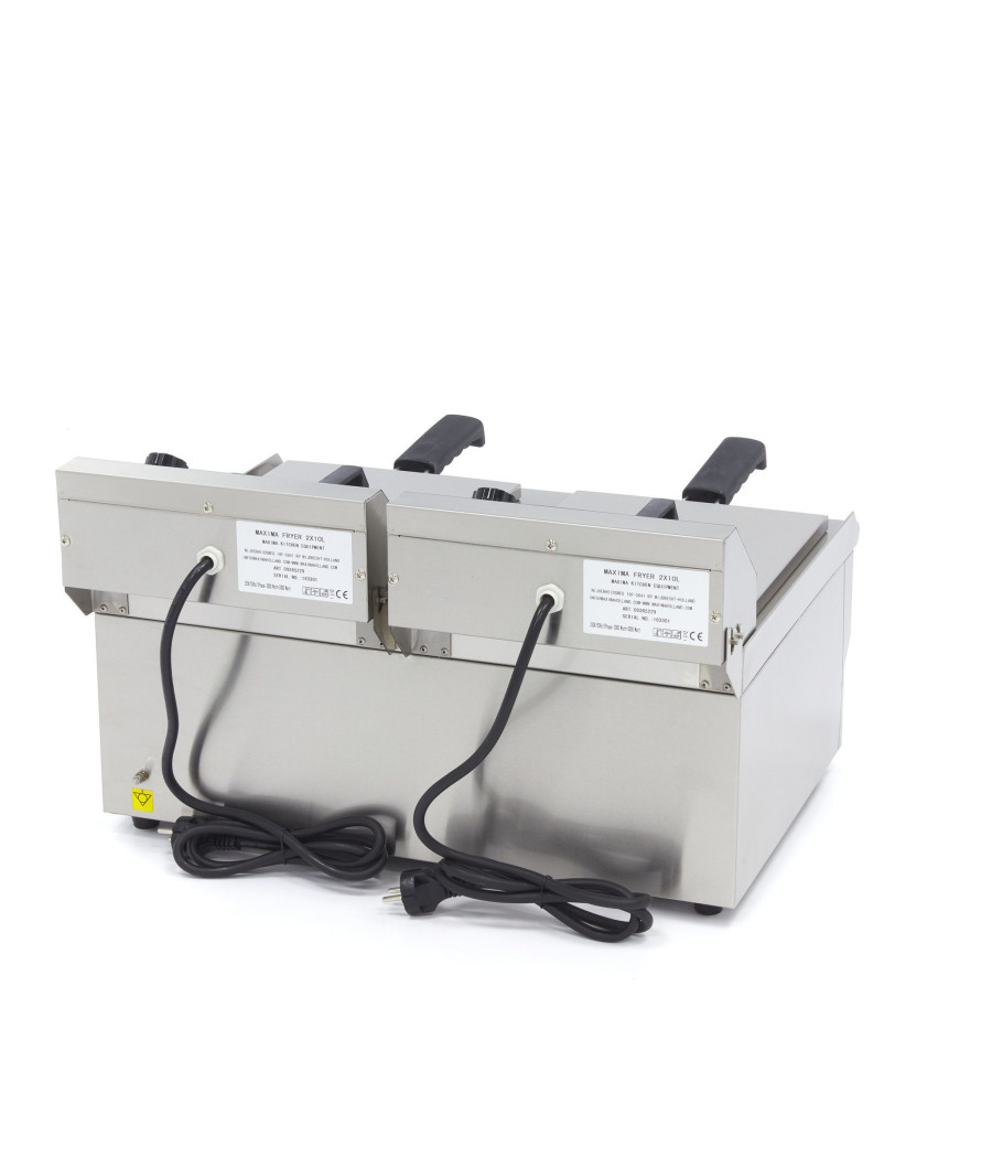 Elektrická fritéza Maxima 2 x 10 l s kohoutkem