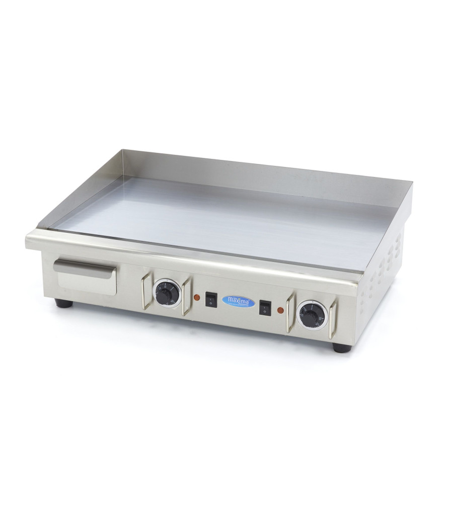 Elektrická grilovací plotna Maxima - 73 cm / 400 V / Chrom