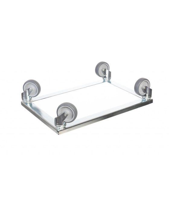 Vozík pod přepravky kovový 600x400 mm, 4 otočná kolečka 100 mm 4S