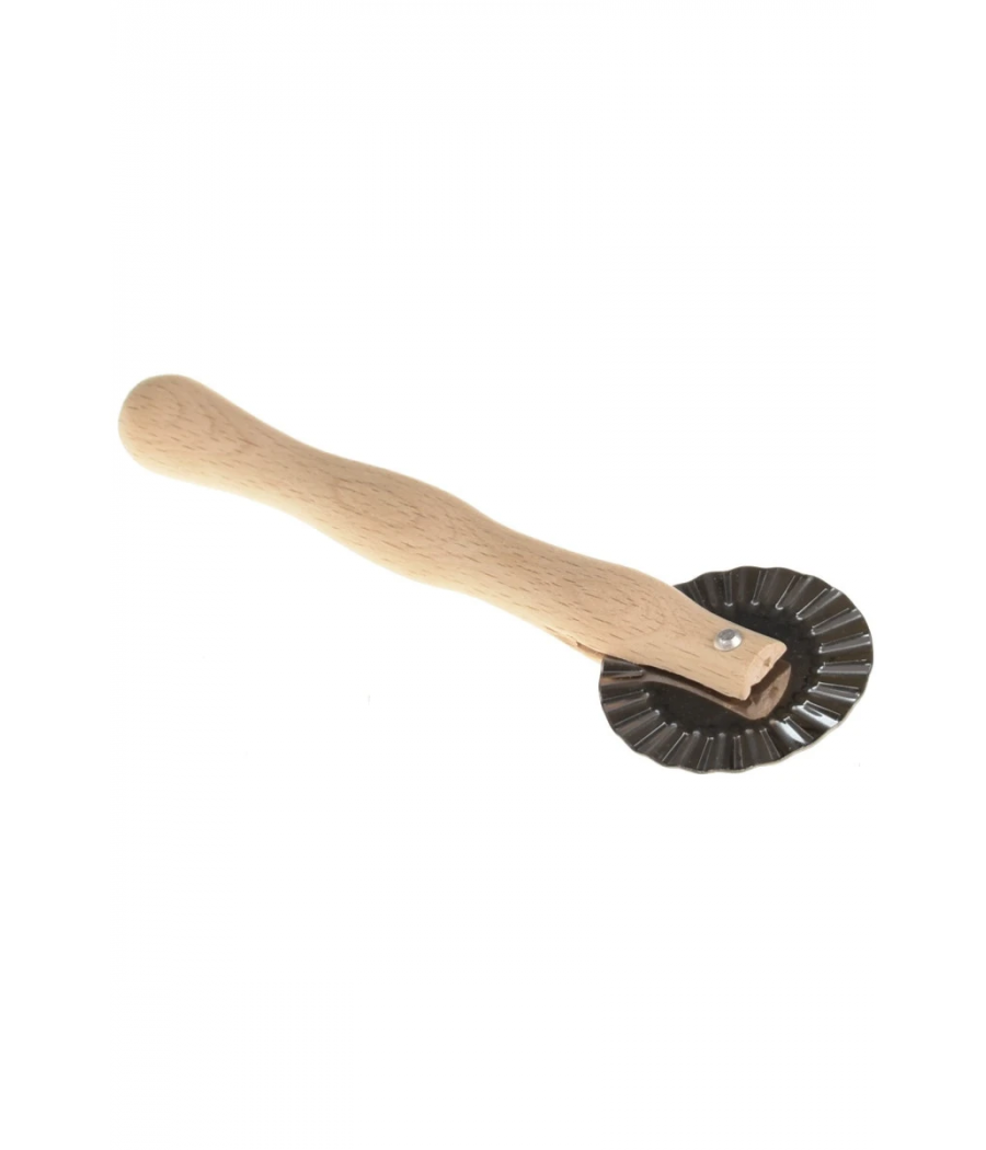 Kráječ na pizzu dřevěnou rukojetí 17cm