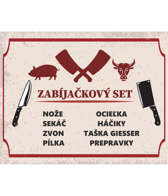 Zabijačkový set pro řezníky