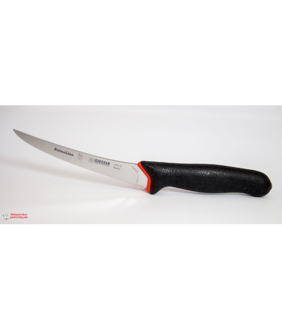Giesser PrimeLine, vykosťovací nůž v černé barvě, pevný, 15 cm, 11251-15s