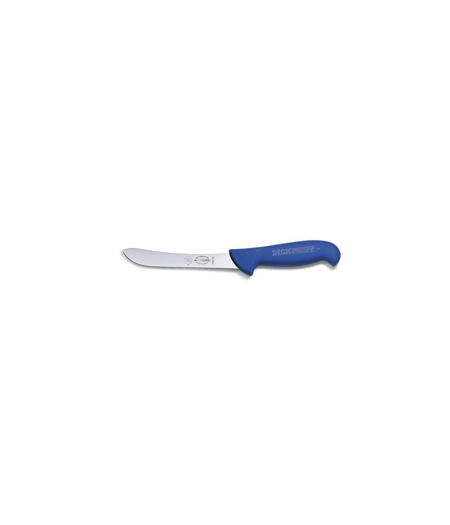 Dick Ergogrip rozrábkový nůž modrý, pevný, mírně zakřivený, 18 cm, 82369-18