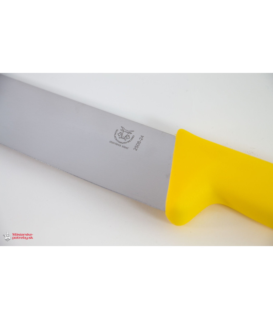 Schlachthausfreund rozrábkový blokový nůž žlutý, pevný, 24 cm, 2508-24
