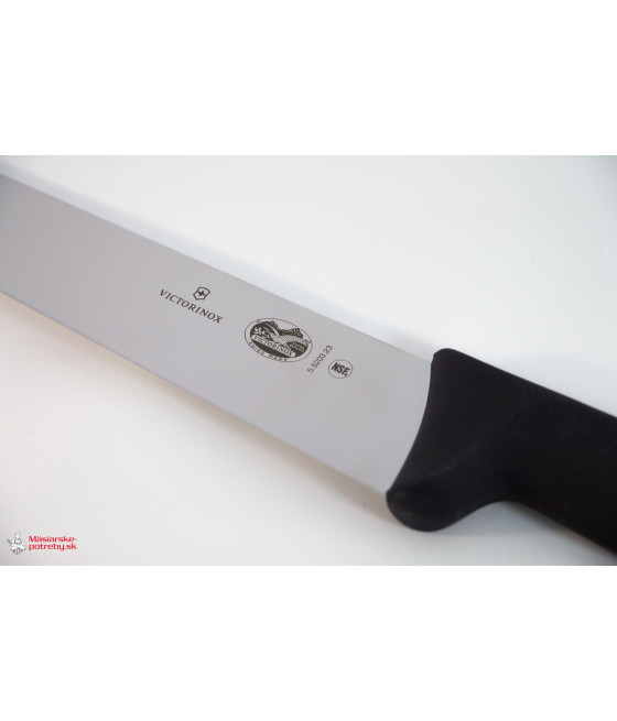 Victorinox Fibrox rovný řeznický nůž černý, 23 cm, 5.5203.23