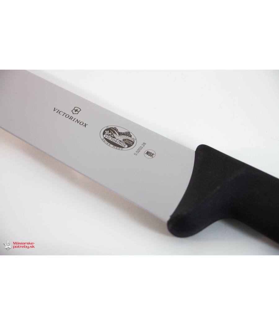 Victorinox Fibrox rovný řeznický nůž černý, 28 cm, 5.5203.28