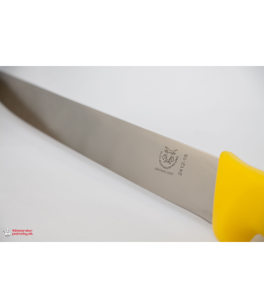Schlachthausfreund, vykrvovací nůž v žluté barvě, 18 cm, 2412-18