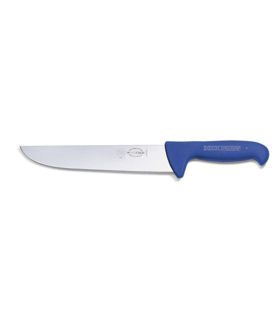 Dick ErgoGrip řeznický blokový nůž, modrý, pevný, 26 cm, 82348-26