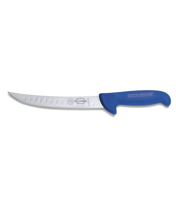 Dick ErgoGrip rozrábkový nůž, modrý, pevný, 21 cm, vrubkovaný, 82425-21K