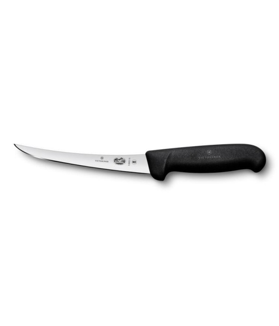 Victorinox, Fibrox, Pevný vykosťovací nůž v černé barvě 15 cm, 5.6603.15