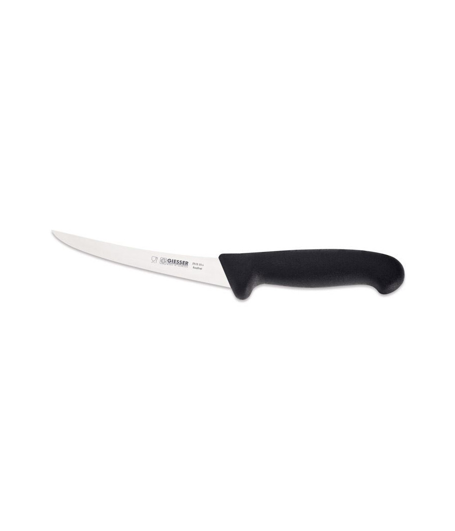Giesser, vykosťovací pevné nože 15 cm v černé barvě, pevný, 2515-15s