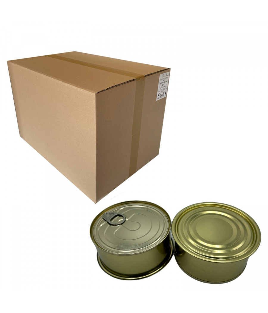 Plechovka na konzervování 99 x 47 mm s trhacím víčkem na dně, bal.160 ks