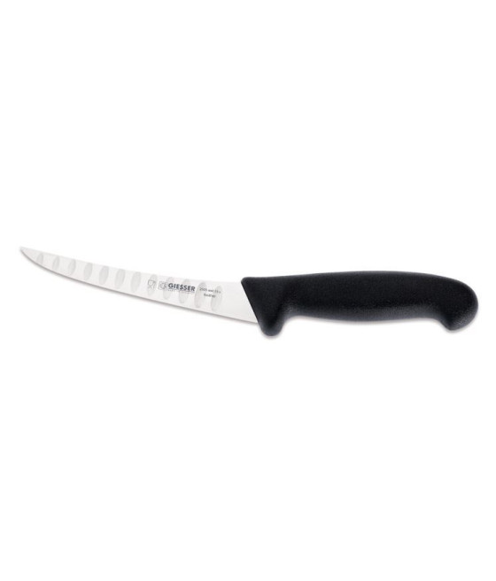Giesser, vykosťovací zoubkovaný nůž, 15 cm v černé barvě, 2505wwl-15