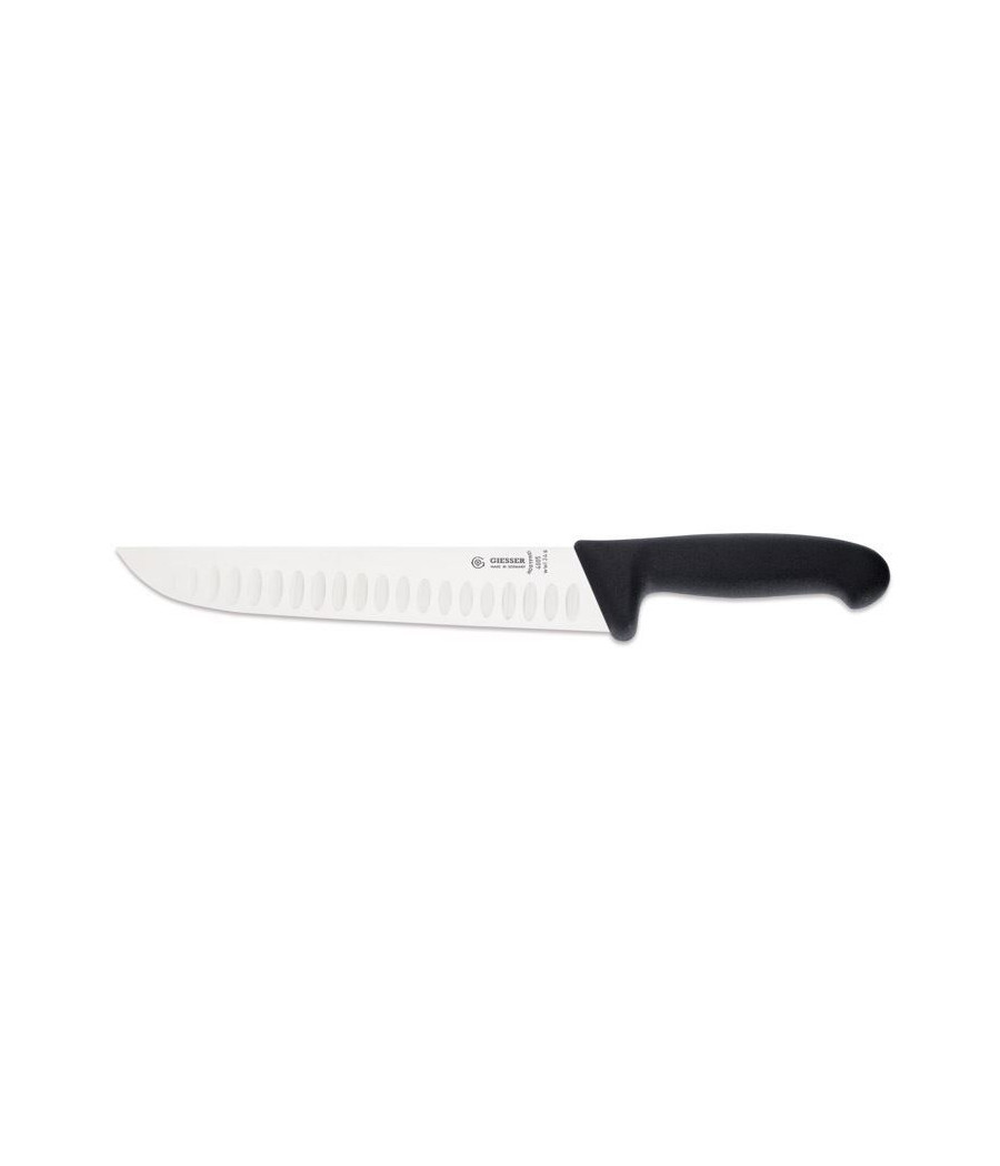 Giesser řeznický rovný nůž černý, 24 cm, 4005wwl-24s