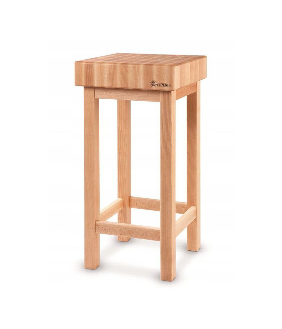 Dřevěný řeznický blok se základnou 400x400x110