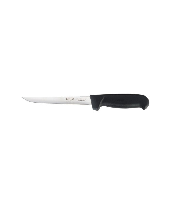 Mikov, vykrvovací nůž v černé barvě rovný, 15 cm, 310-NH-15