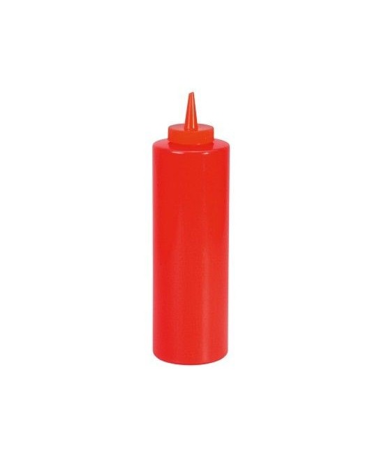 Plastová láhev na kečup, červená, 700 ml