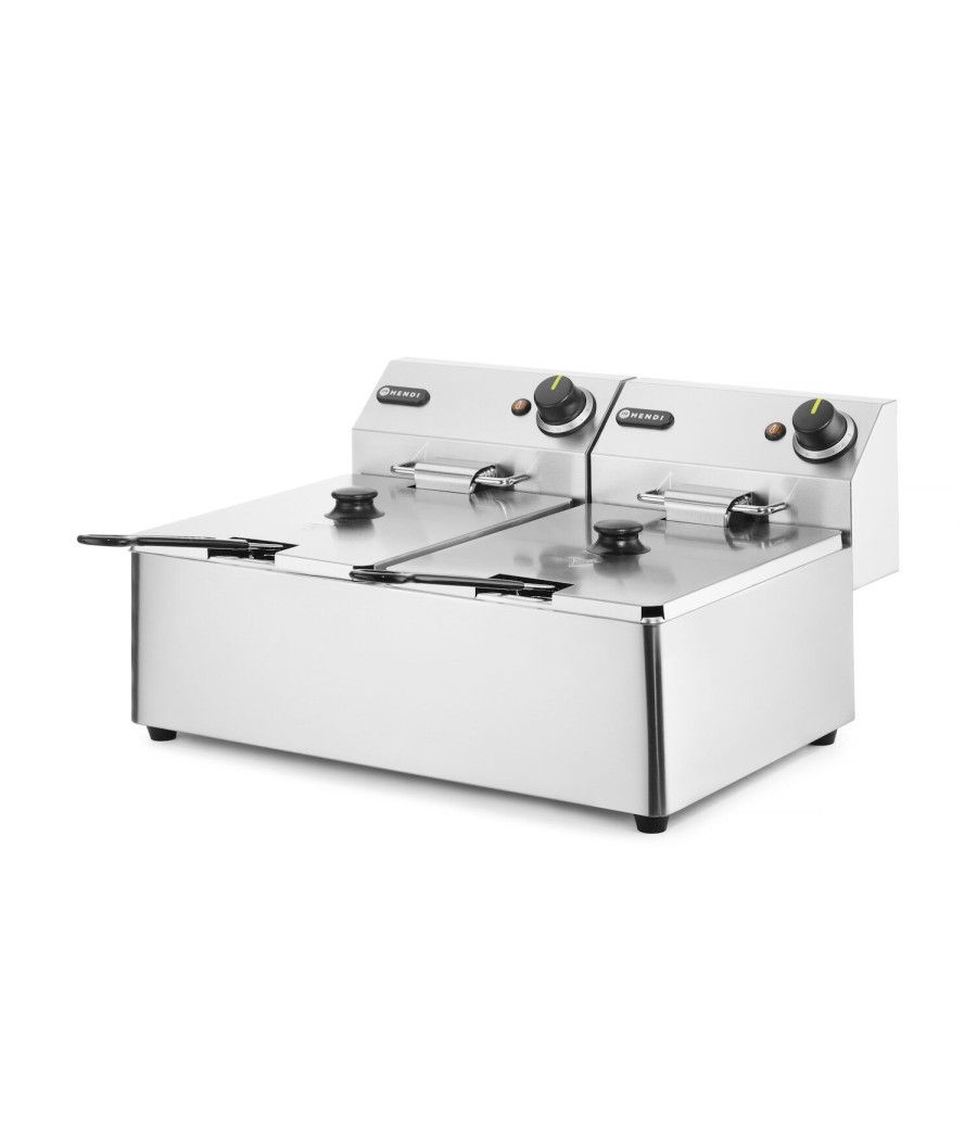Hendi elektrická fritéza Kitchen Line - 2x6L