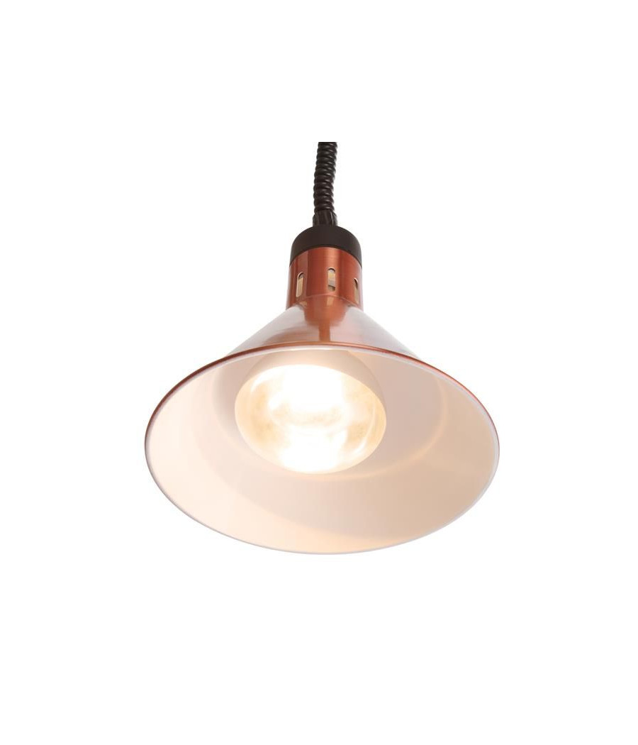 Hendi lampa na ohřev jídel – závěsná, kuželová, měděná, 230V/250W, ø275x(V)250mm