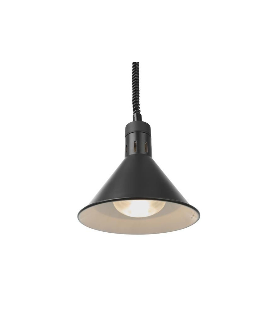 Hendi lampa na ohřev jídel – závěsná, kuželová, černá, 230V/250W, ø275x(V)250mm
