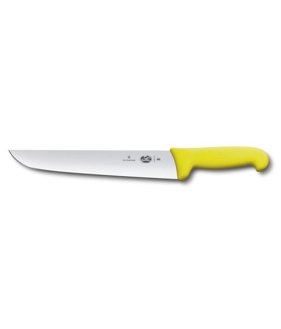 Victorinox Fibrox rovný řeznický nůž žlutý, 23 cm, 5.5208.23