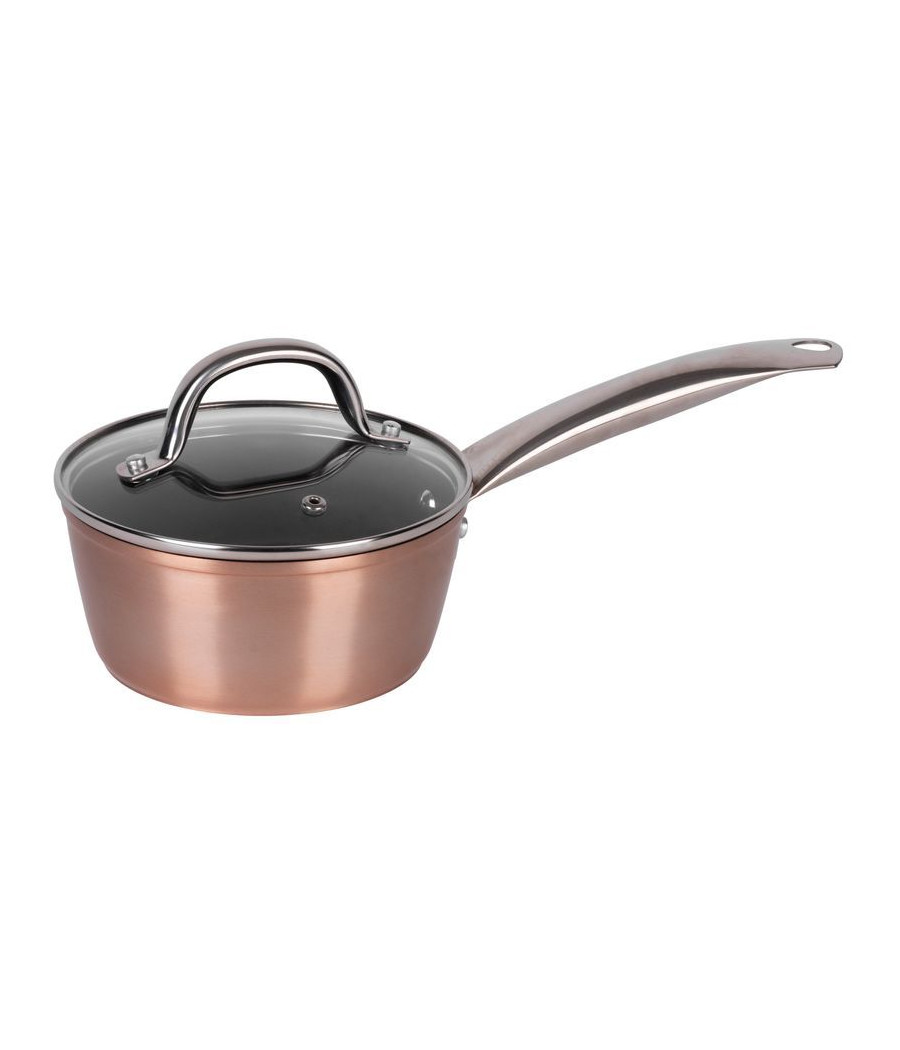 Rendlík MagicHome Copper Line, 16 cm, 1200 ml, se skleněnou poklicí