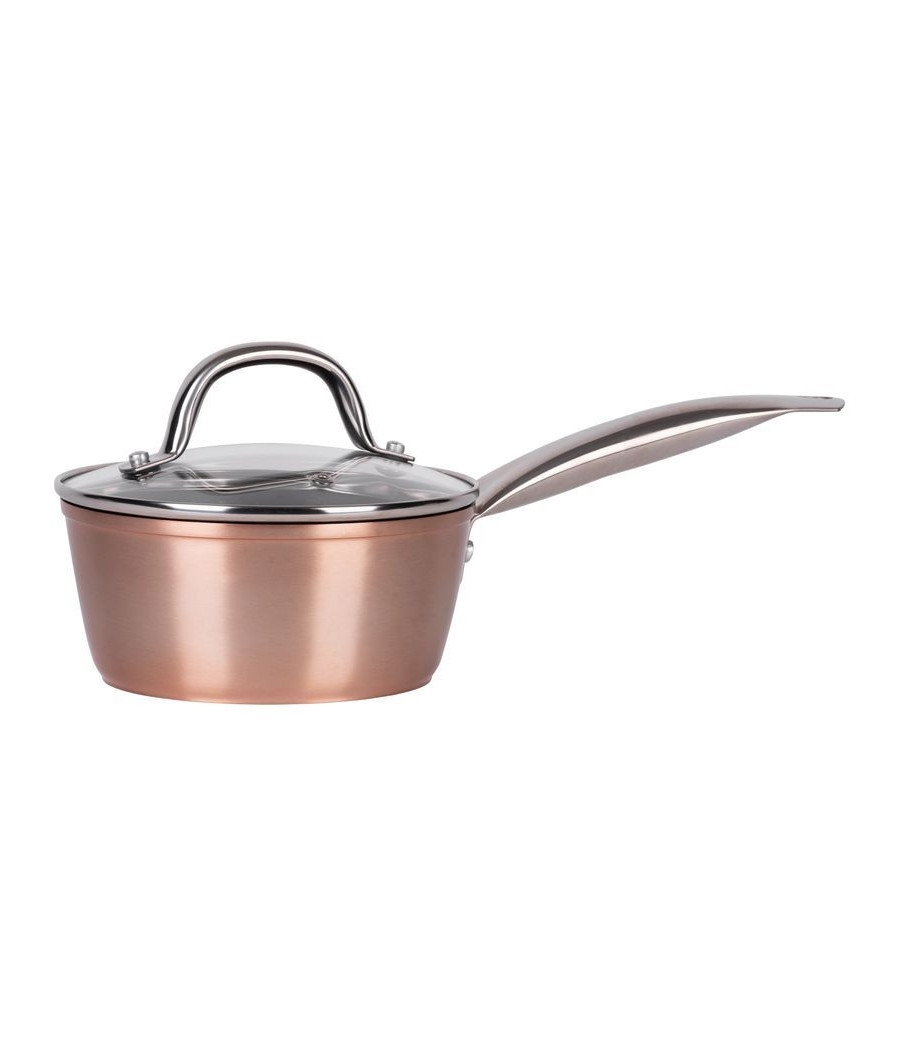 Rendlík MagicHome Copper Line, 16 cm, 1200 ml, se skleněnou poklicí