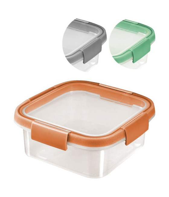 Dóza Curver® 900 ml, mix barev mintová/šedá/broskvová, 160x160x70 mm