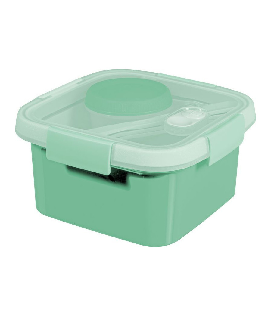 Dóza Curver® 1100 ml, mix barev mint/šedá/broskvová, 160x160x90 mm