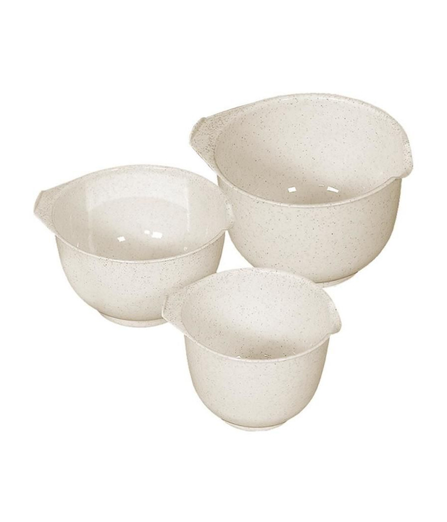 3dílná sada misek Curver® BASIC, 1,5/2/2,5 L, bílé