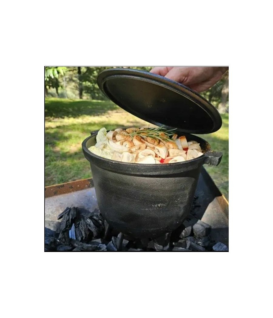 8L smaltovaný kotlík na otevřený oheň nebo gril