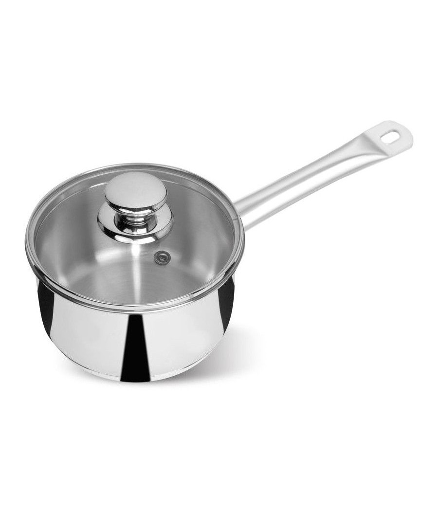 Nerezový kastrol Chloe, 18 cm, 2 l, se skleněnou poklicí