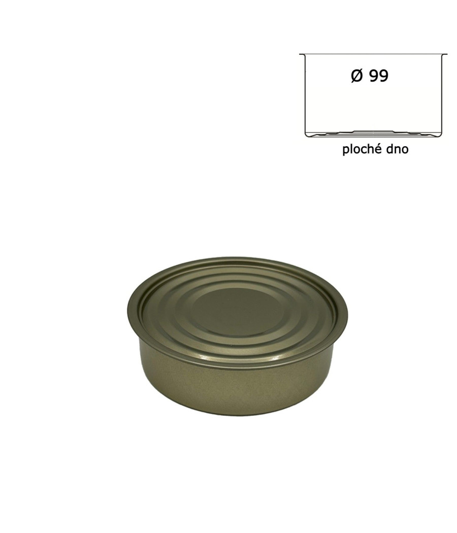Plechovka na konzervování 99x31-250g bal. 250 ks