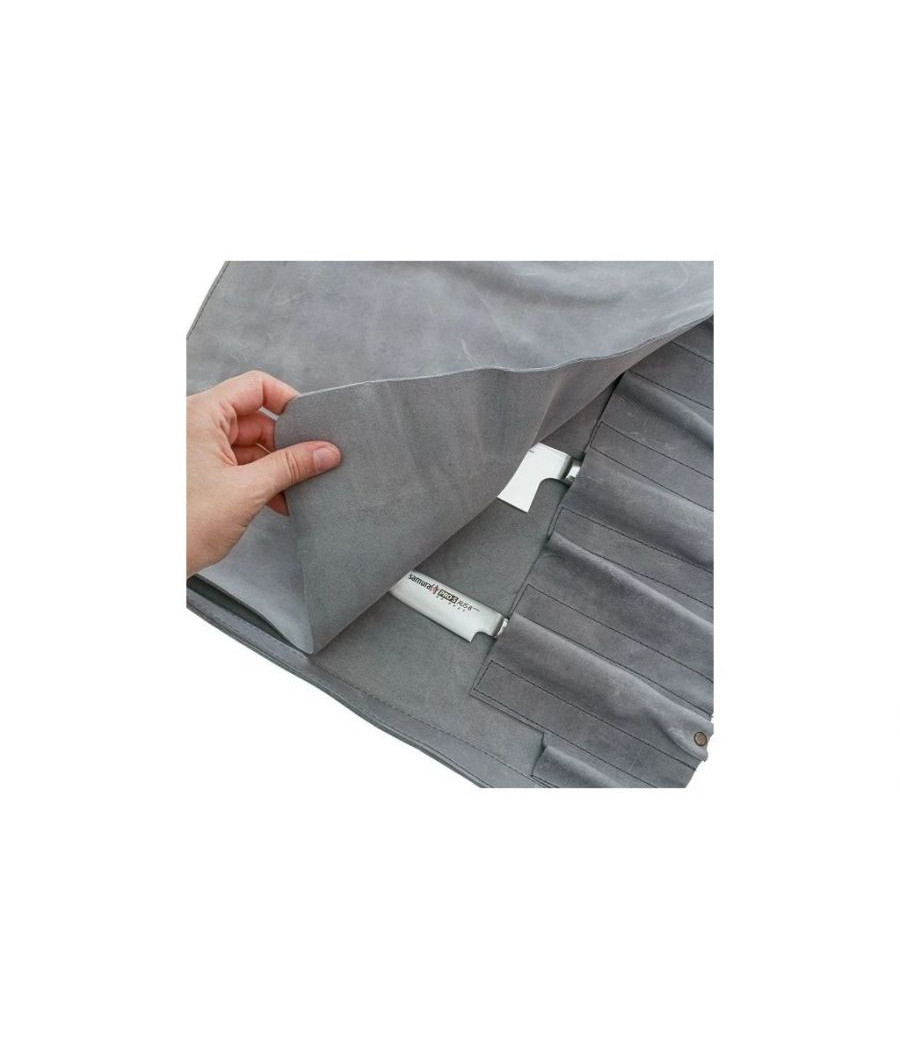 Samura kožené pouzdro na nože Leather Roll Gray