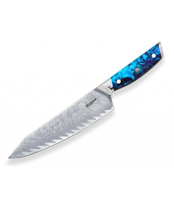 Kuchyňský nůž Dellinger Resin Future Blue Kiritsuke, 20,5 cm