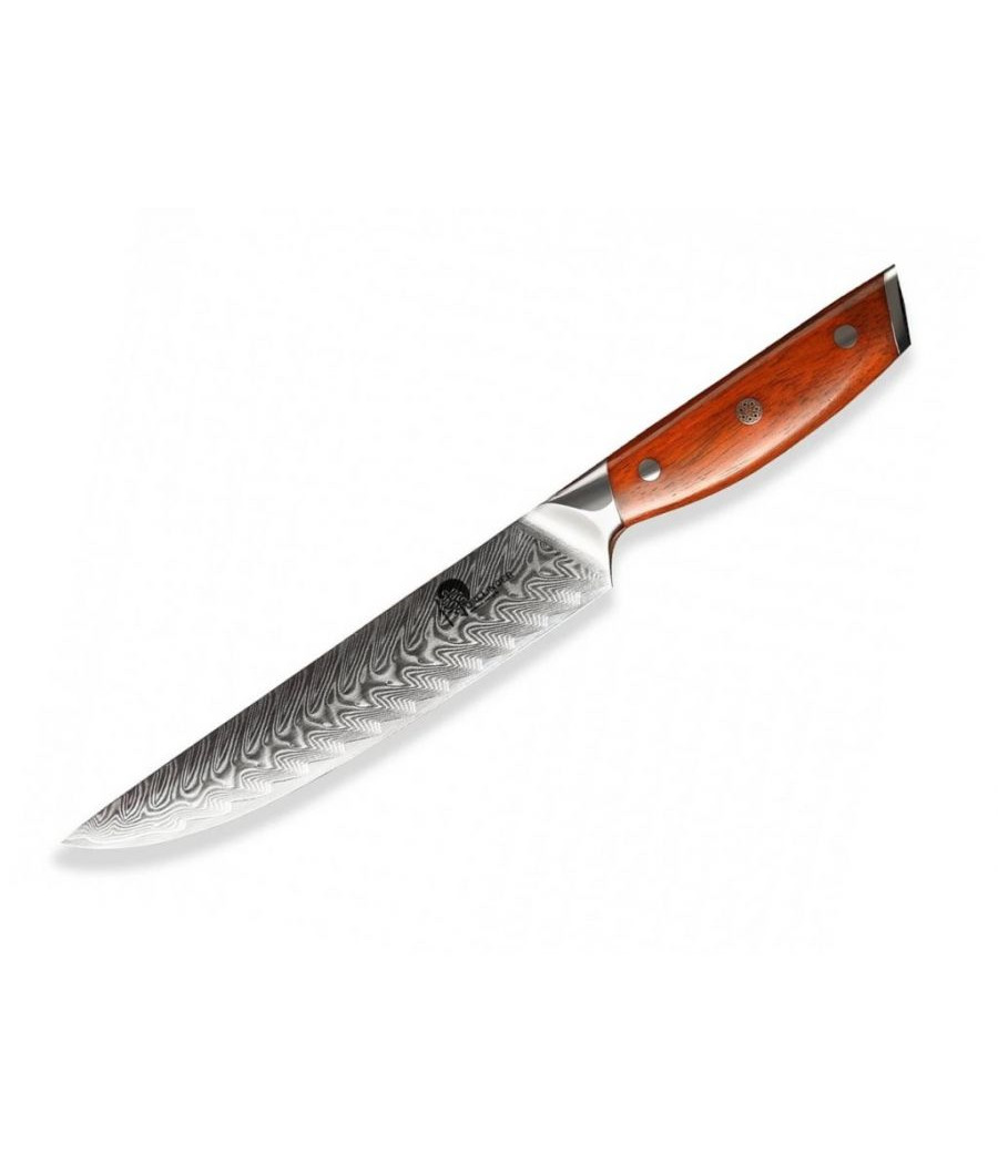 Plátkovací nůž Dellinger Rosewood Carving Damascus, 21 cm