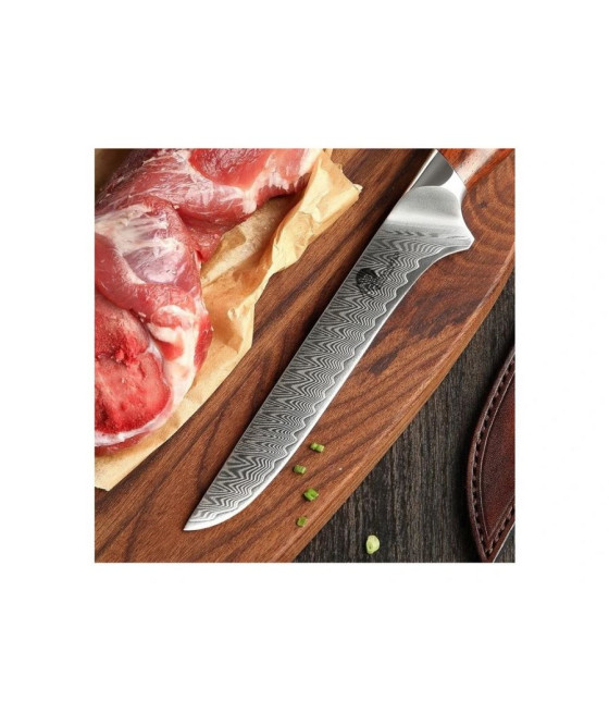Vykosťovací nůž Dellinger Rosewood Boning Damascus, 16 cm