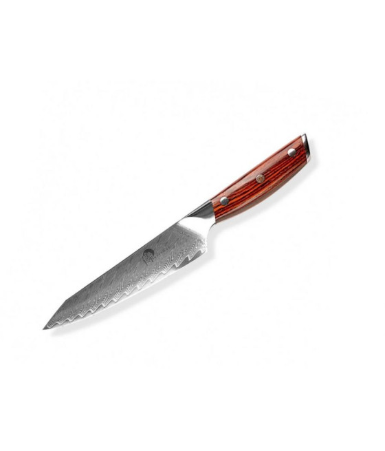 Univerzální nůž Dellinger Rosewood Utility Damascus, 13 cm