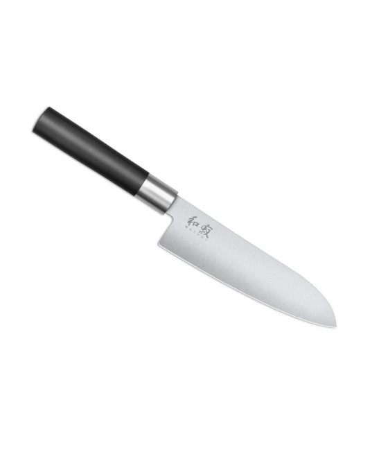 KAI kuchyňský nůž Wasabi Black Santoku 16,5 cm