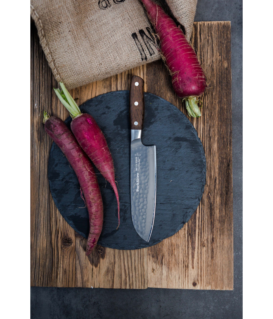 Dick DarkNitro santoku, dřevěná rukojeť, 18 cm