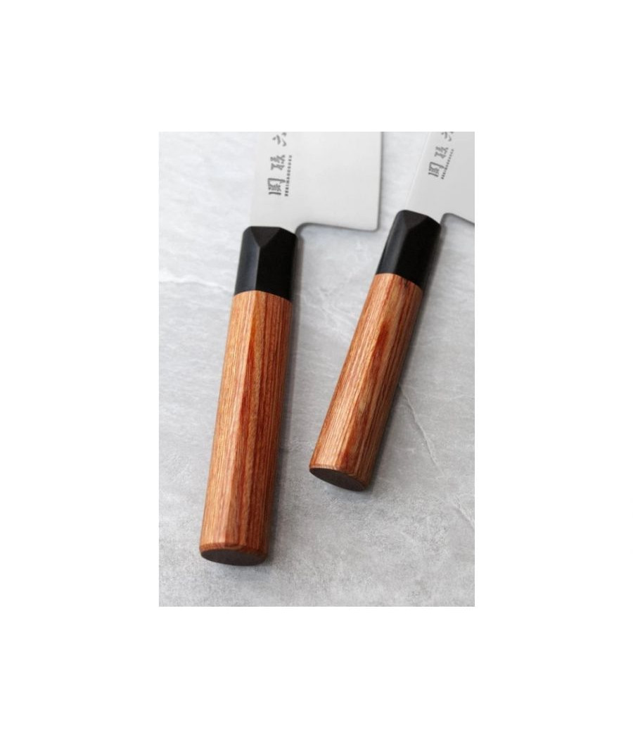 KAI kuchyňský nůž Seki Magoroku Red Wood Santoku 17 cm