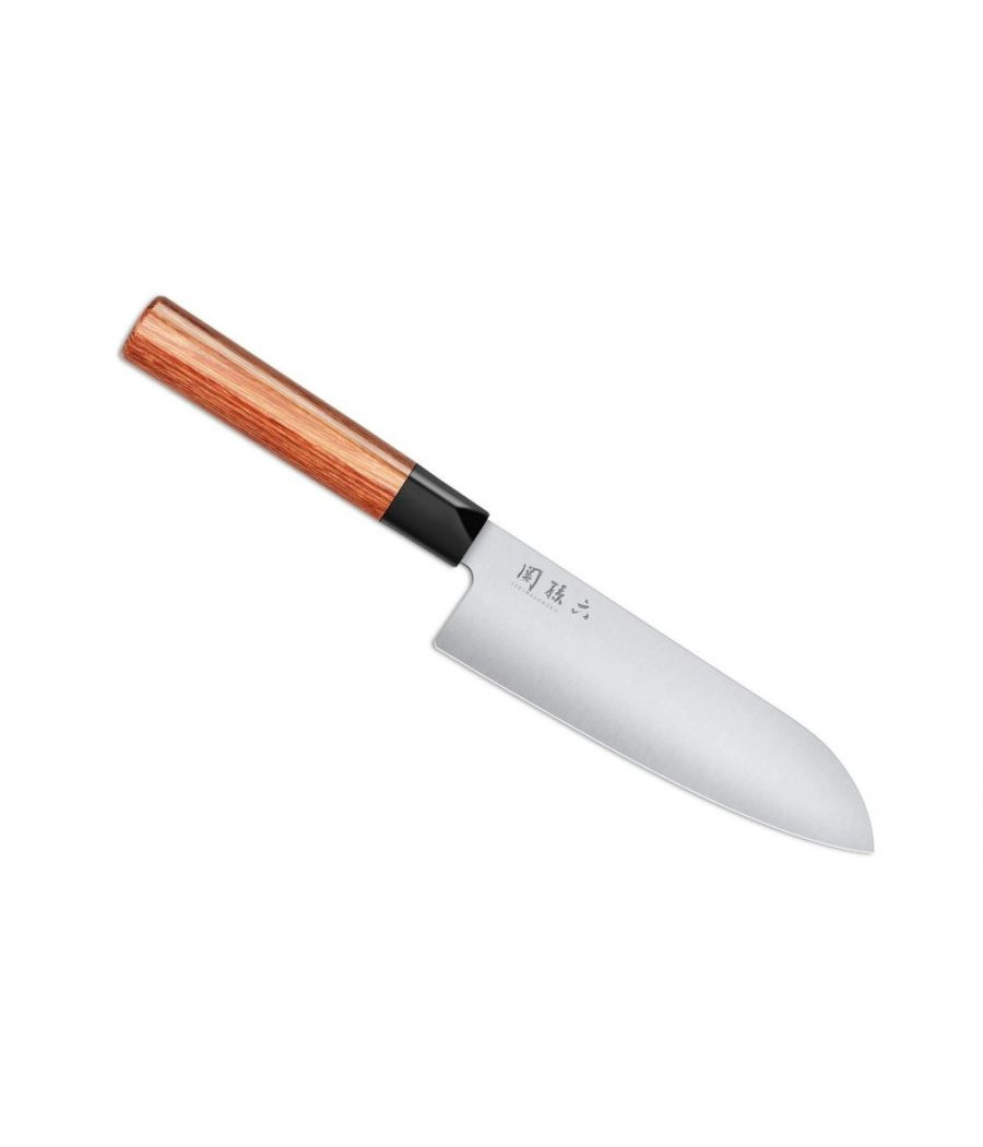 KAI kuchyňský nůž Seki Magoroku Red Wood Santoku 17 cm