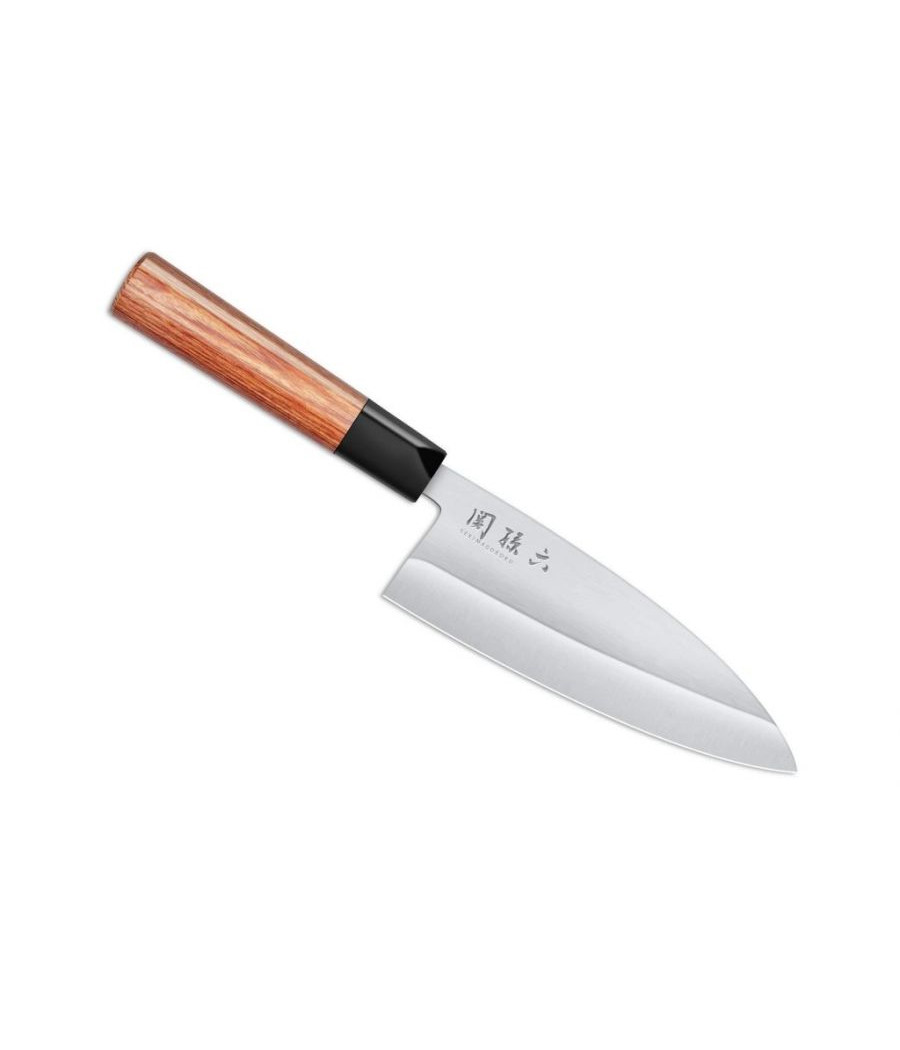 KAI kuchyňský nůž Seki Magoroku Red Wood Deba 15,5 cm