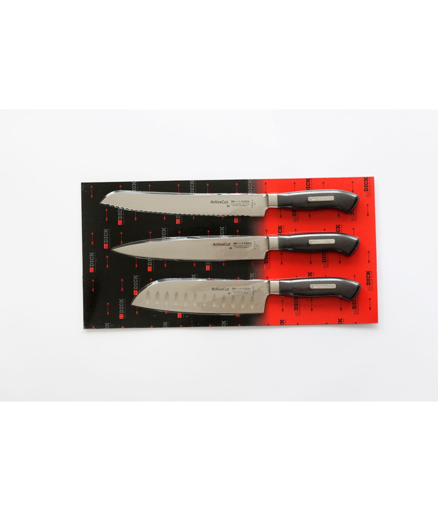 DICK 3dílná sada nožů ActiveCut + bruska Rapid Steel Action