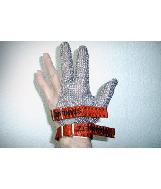 Kovová pletená rukavice STAHLNETZ, 3-prstová