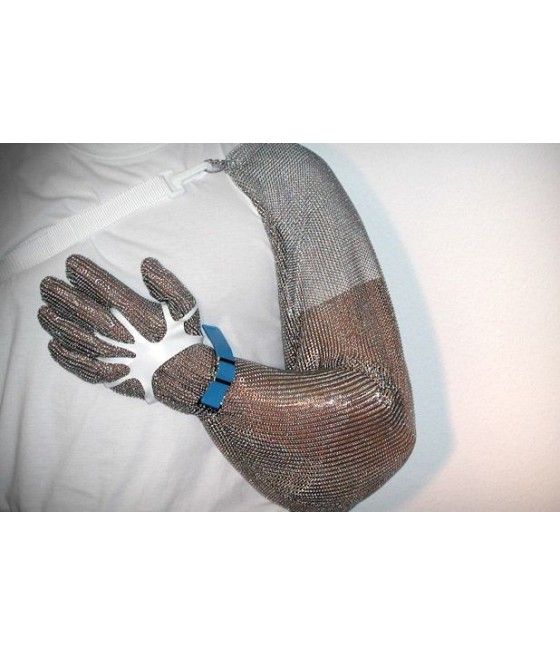 Kovová rukavice na celou ruku a rameno PROTEC