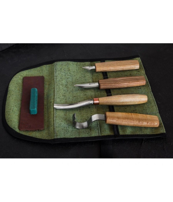BeaverCraft sada řezbářských nožů na lžičky S49
