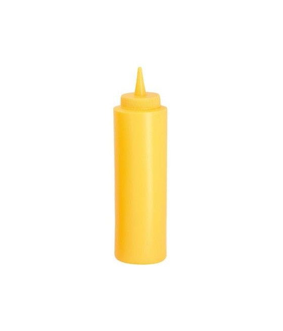 Plastová láhev na hořčici, žlutá, 700 ml