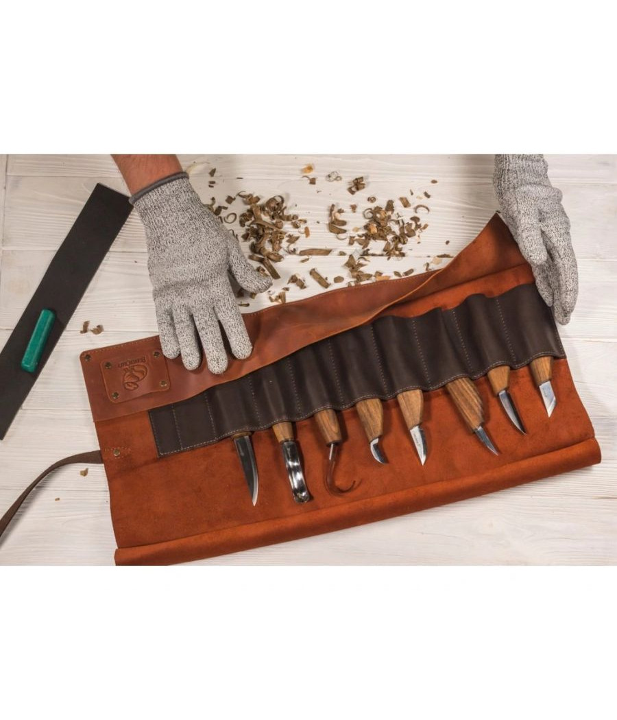 BeaverCraft sada řezbářských nožů S18X Ořech